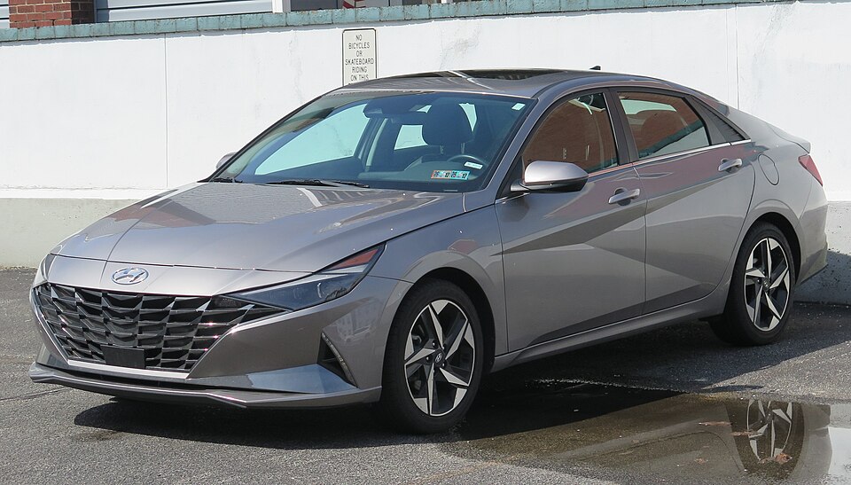 Hyundai Elantra — representative photograph of this model family; generation, year and trim may differ.