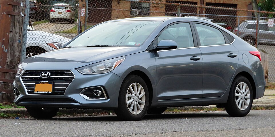 Hyundai Accent — representative photograph of this model family; generation, year and trim may differ.