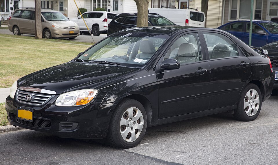 Kia Spectra — representative model photograph; trim and year may differ.