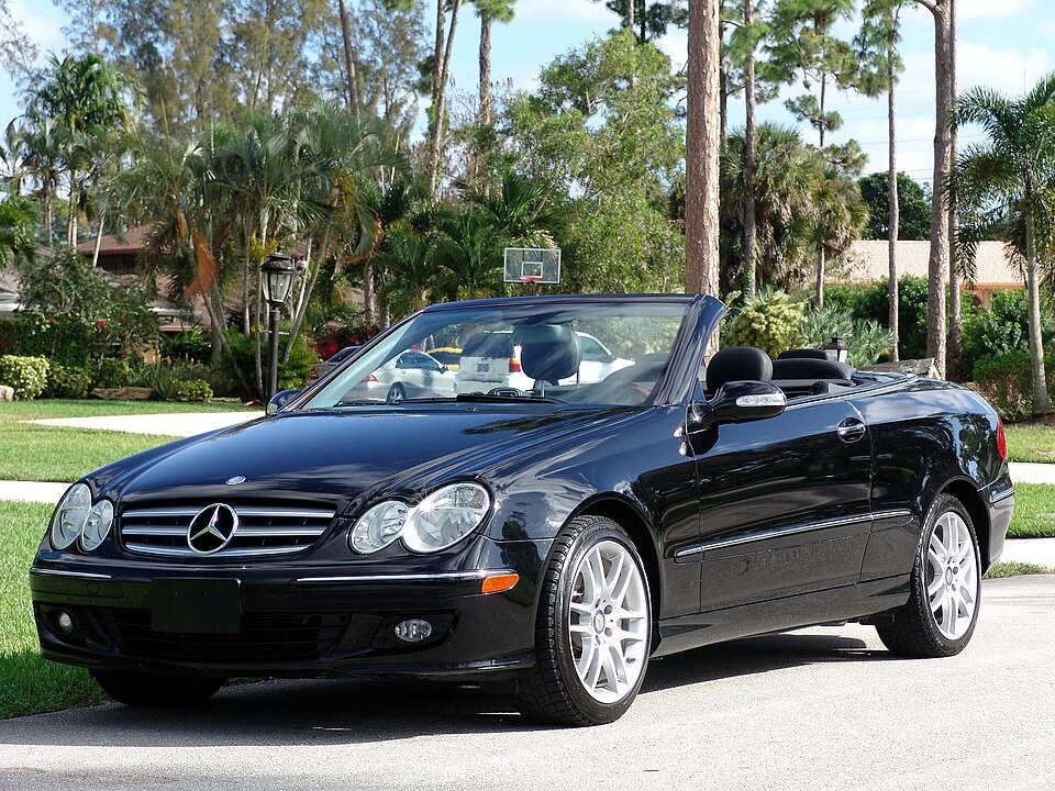 Mercedes-Benz CLK — representative photograph of this model family; generation, year and trim may differ.