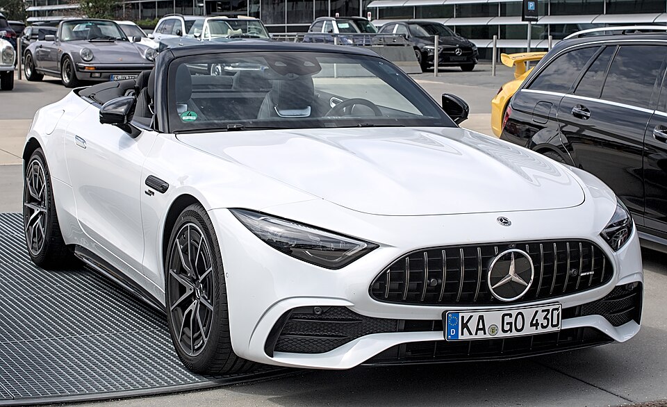 Mercedes-Benz SL — representative photograph of this model family; generation, year and trim may differ.