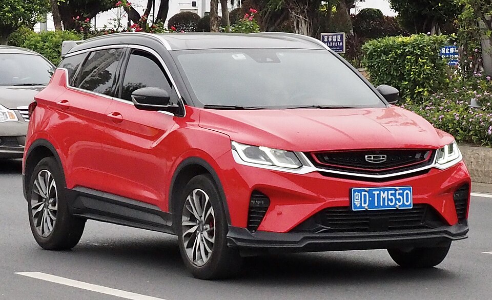 Geely Coolray — representative photograph of this model family; generation, year and trim may differ.