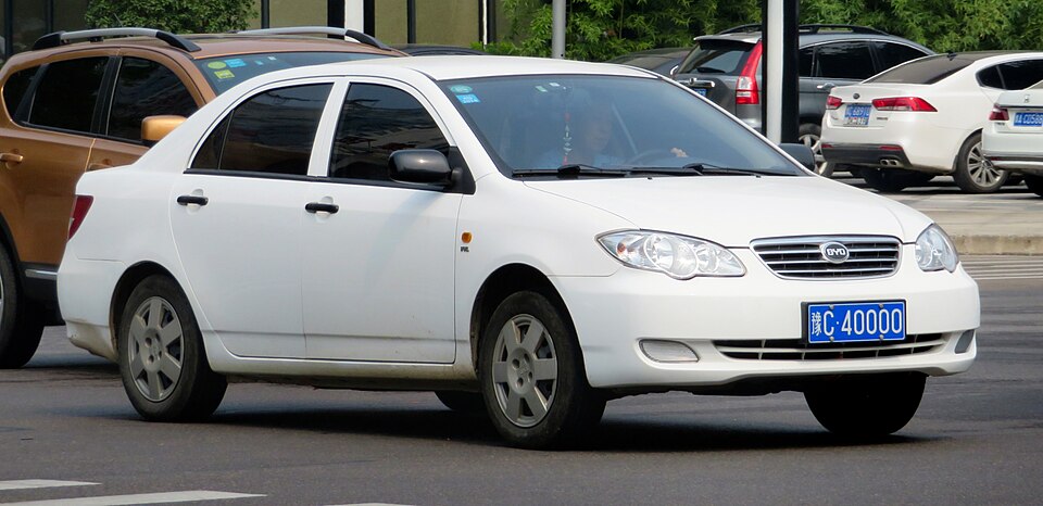 BYD F3 — representative photograph of this model family; generation, year and trim may differ.