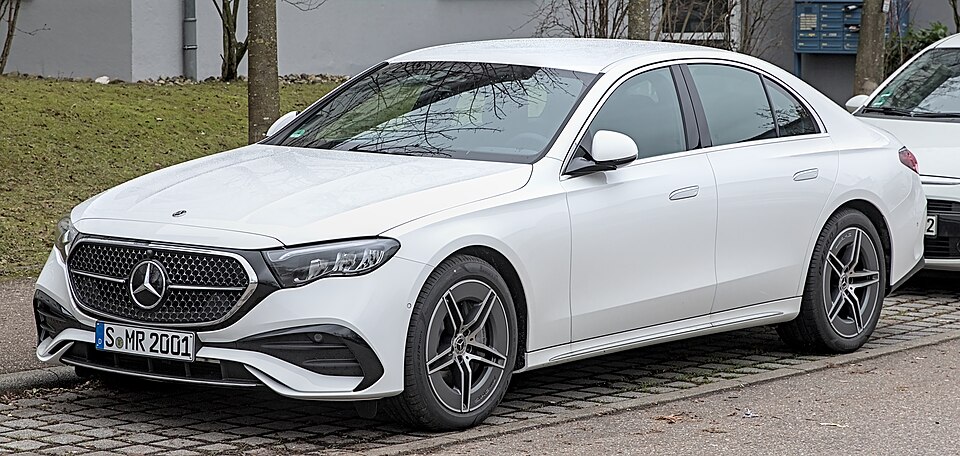 Mercedes-Benz E-Class — representative photograph of this model family; generation, year and trim may differ.