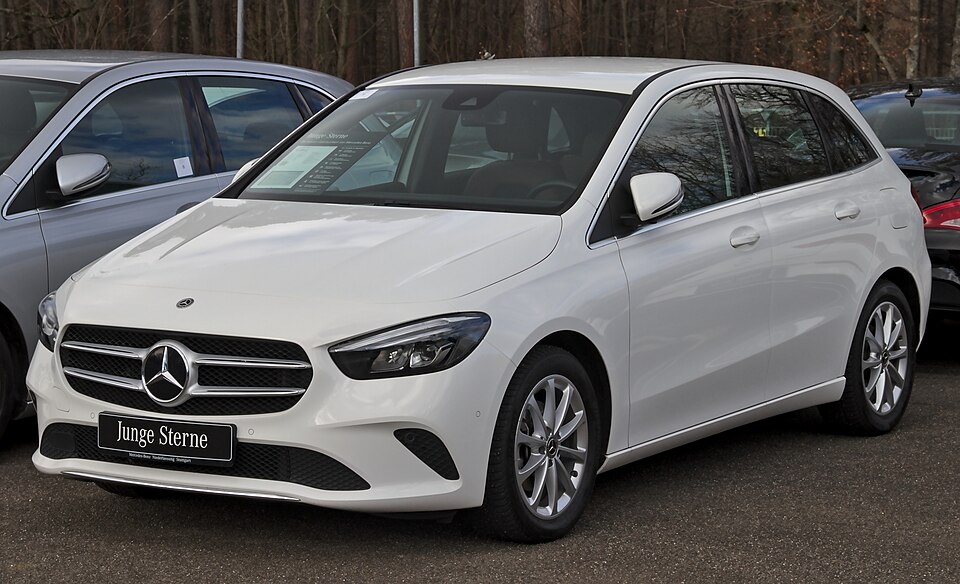 Mercedes-Benz B-Class — representative photograph of this model family; generation, year and trim may differ.